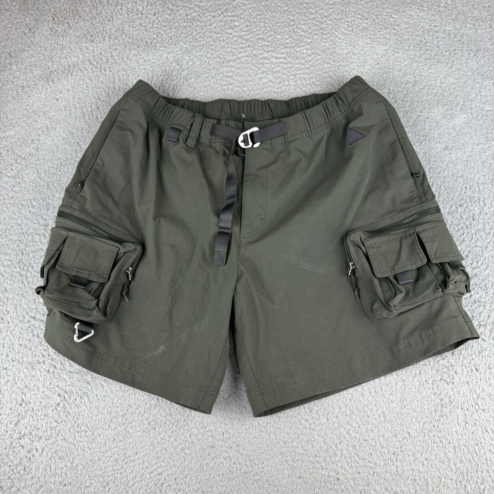 Nike ACG Cargo Belted Shorts‎ Mens XL Sequoia Olive Green DH8347-355 Snowgrass